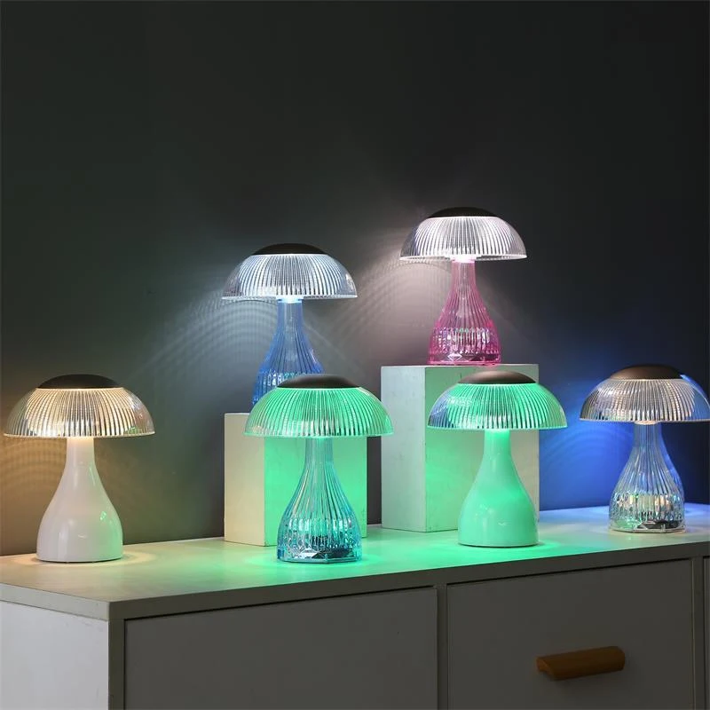 Mushroom Table Lamp Acrylic Crystal Rechargeable Touch Sensor Atmosphere Night Light Bedroom Bedside Desk Lamp Living Room Decor
Mushroom Table Lamp Acrylic Crystal Rechargeable Touch Sensor Atmosphere Night Light Bedroom Bedside Desk Lamp Living Room Decor