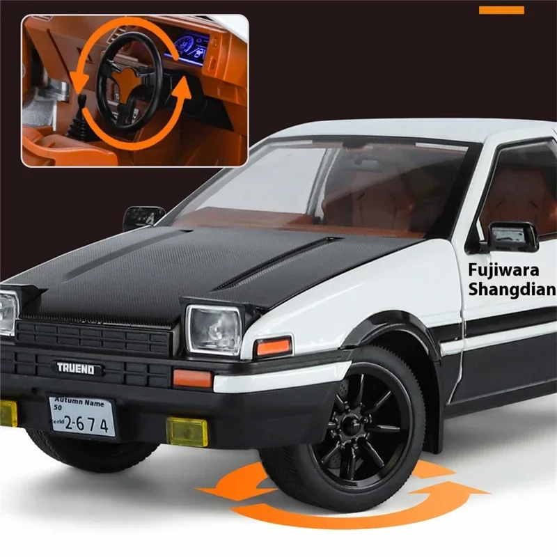 1:18 Movie Car INITIAL D AE86 Alloy Sports Car Model Diecast Metal Track Racing Vehicles Car Model Sound and Light Kids Toy Gift
1:18 Movie Car INITIAL D AE86 Alloy Sports Car Model Diecast Metal Track Racing Vehicles Car Model Sound and Light Kids Toy Gift