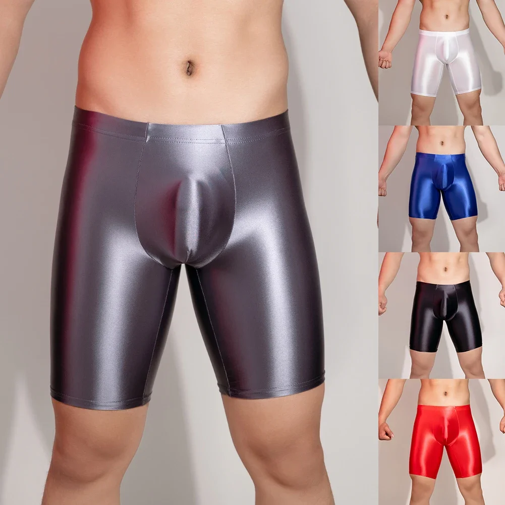 Men's Sexy Longshorts Sports Gym Shorts Shiny Glossy Leggings Briefs Tight Fitting Underwear U Convex Pouch Knickers
Men's Sexy Longshorts Sports Gym Shorts Shiny Glossy Leggings Briefs Tight Fitting Underwear U Convex Pouch Knickers