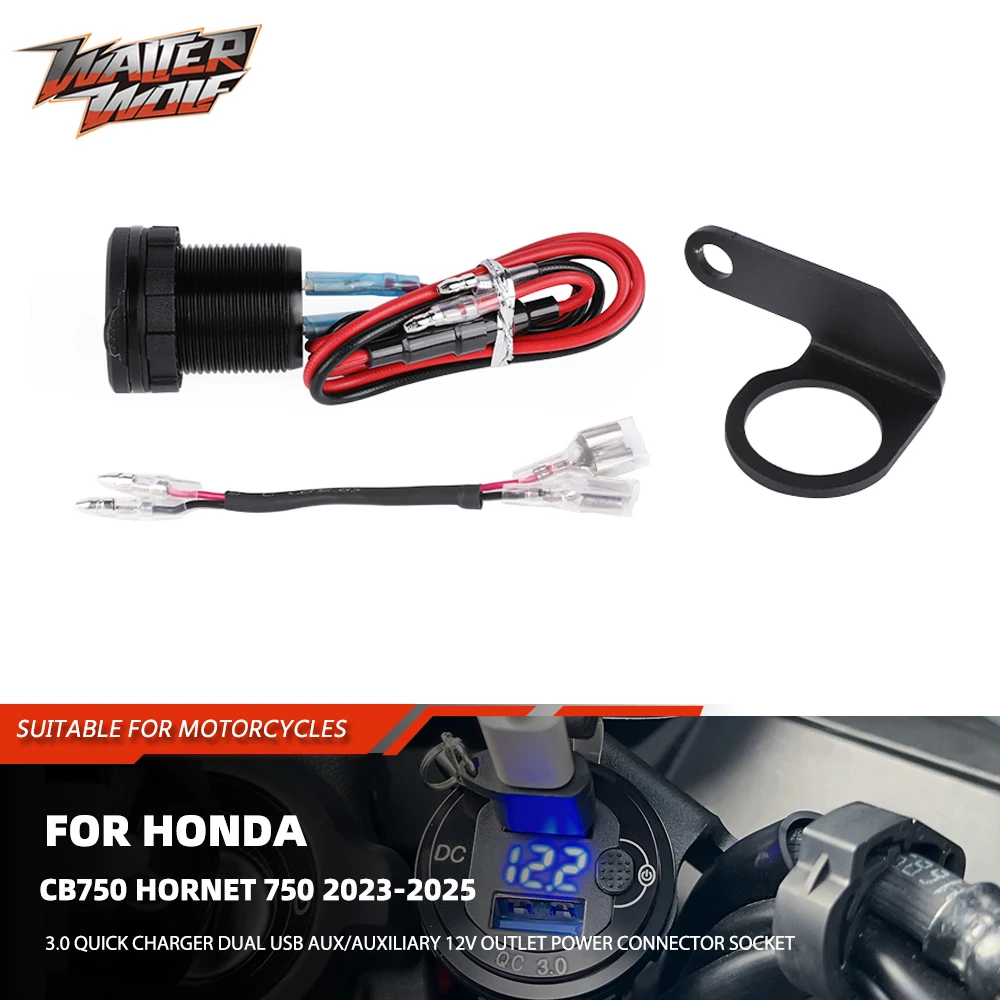 2025 For Honda CB750 Hornet 750 Motorycle 3.0 Quick Charger Dual USB Aux Auxiliary 12V Outlet Power Connector Socket Adapter 750
2025 For Honda CB750 Hornet 750 Motorycle 3.0 Quick Charger Dual USB Aux Auxiliary 12V Outlet Power Connector Socket Adapter 750