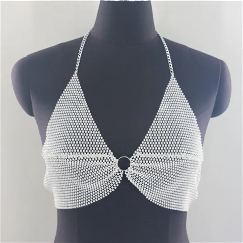 Sparkling Diamond Women Bra Sexy Club Rhinestone V-Neck Nightclub Stretch Tank Top Beach Birthday Party Body Chain Bralette
Sparkling Diamond Women Bra Sexy Club Rhinestone V-Neck Nightclub Stretch Tank Top Beach Birthday Party Body Chain Bralette
