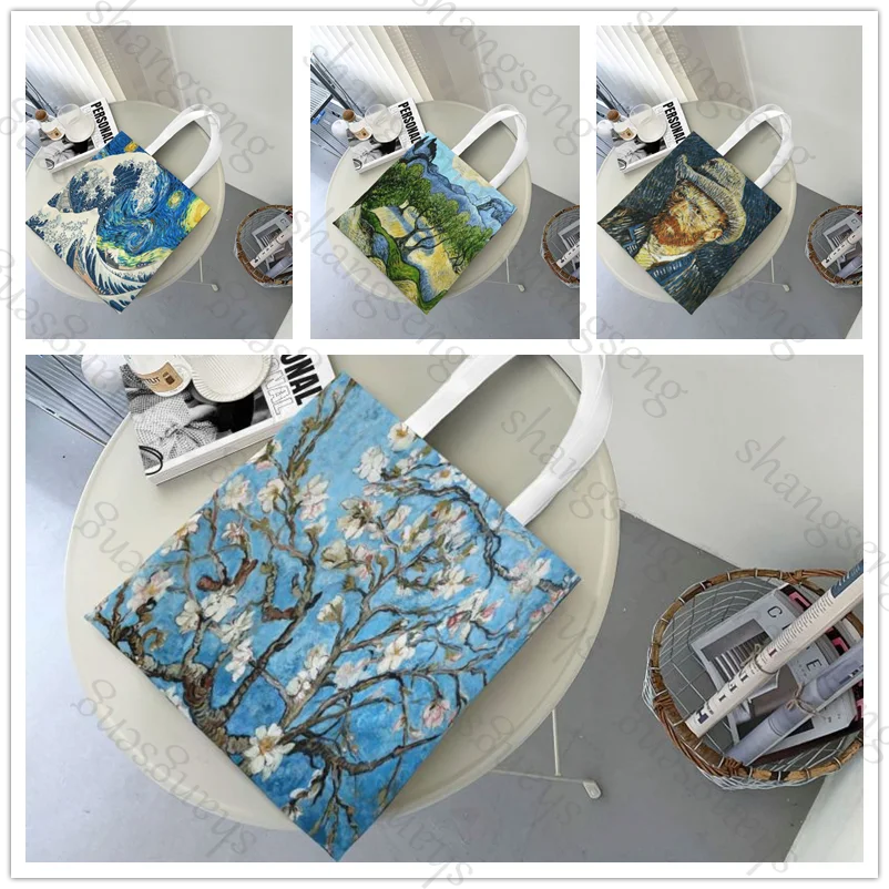 Oil painting art Van Gogh Tote bag fashion shoulder bags canvas handheld folding bag women's casual large capacity shopping bag
Oil painting art Van Gogh Tote bag fashion shoulder bags canvas handheld folding bag women's casual large capacity shopping bag