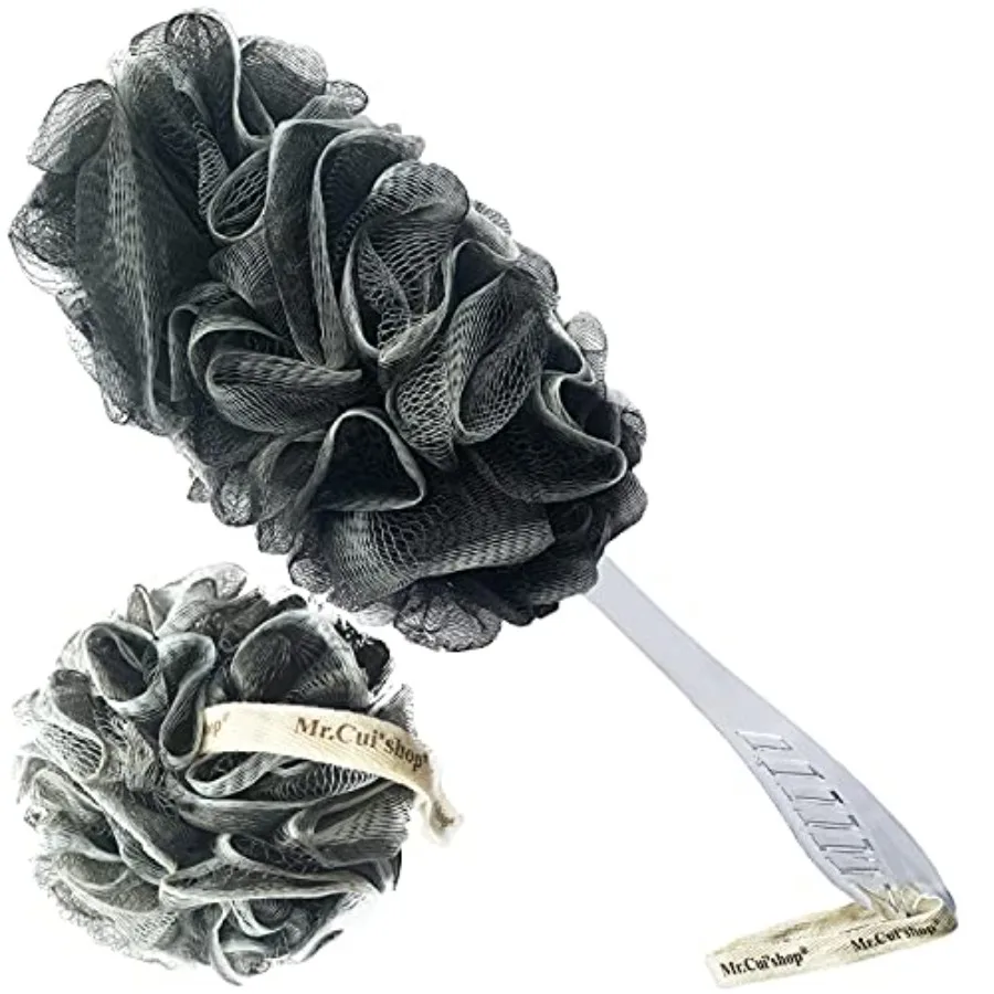 2 pcs/Set Charcoal Exfoliating Loofah Bath Back Brush On a Stick - Long Handle with Radian is Ergomic for Men and Women - 1 Sho
2 pcs/Set Charcoal Exfoliating Loofah Bath Back Brush On a Stick - Long Handle with Radian is Ergomic for Men and Women - 1 Sho