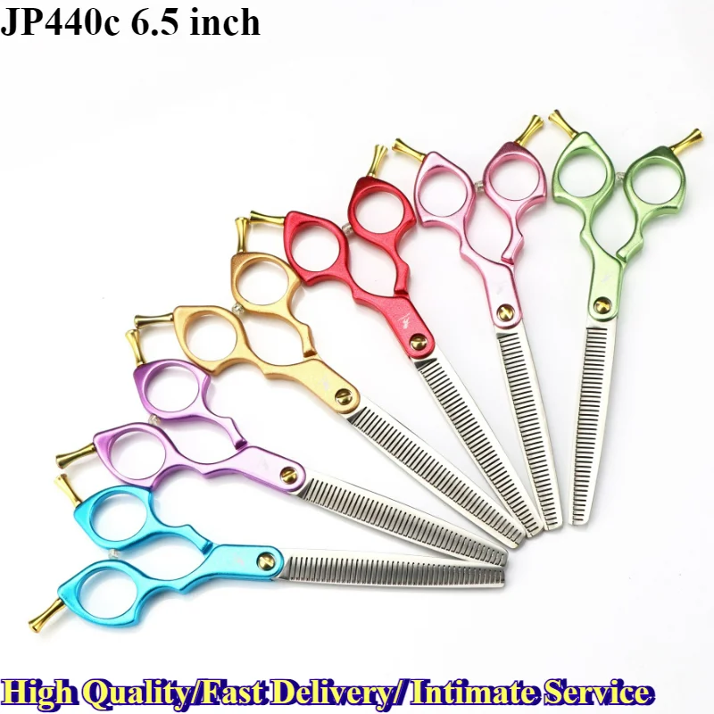 6.5 inch Thinning shears Pet Scissors Professional For High Quality Stainless Steel JP440c pet Grooming Thinning Scissors
6.5 inch Thinning shears Pet Scissors Professional For High Quality Stainless Steel JP440c pet Grooming Thinning Scissors