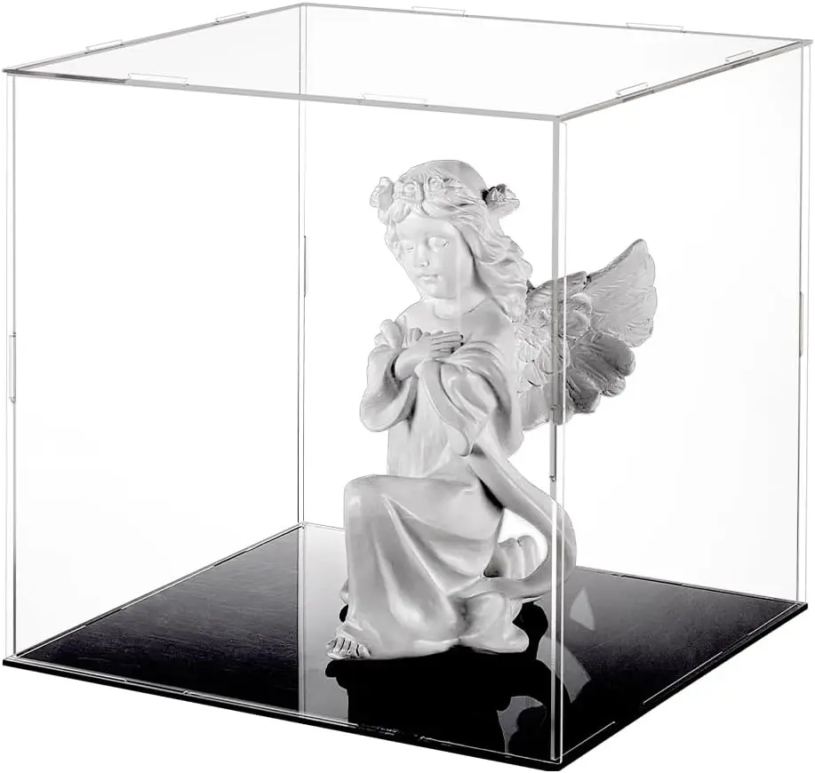 Clear Acrylic Display Case Cube 10x10x10 Inch with Black Base, Dustproof Showcase for Action Figures Collectibles
Clear Acrylic Display Case Cube 10x10x10 Inch with Black Base, Dustproof Showcase for Action Figures Collectibles