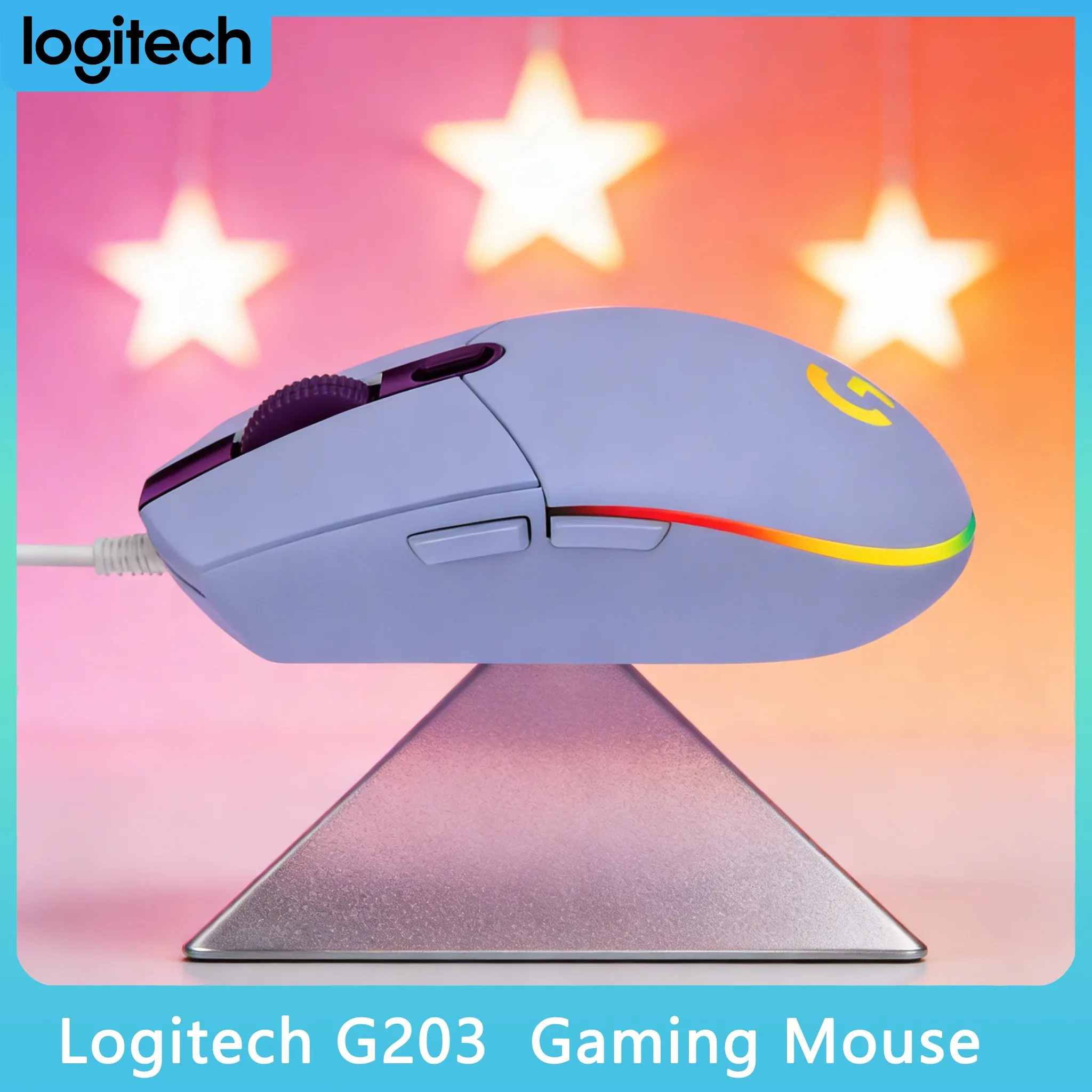 Logitech G203 LIGHTSYNC RGB Mouse 200-8000 DPI Adjustable Sensitivity
Logitech G203 LIGHTSYNC RGB Mouse 200-8000 DPI Adjustable Sensitivity