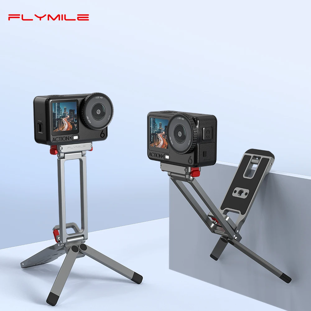 Flymile Action 6 Tripod With Quick-release Base Mount Metal Magnetic Bracket 1/4 Screw Hole Carabiner for DJI Nano Accessory
Flymile Action 6 Tripod With Quick-release Base Mount Metal Magnetic Bracket 1/4 Screw Hole Carabiner for DJI Nano Accessory