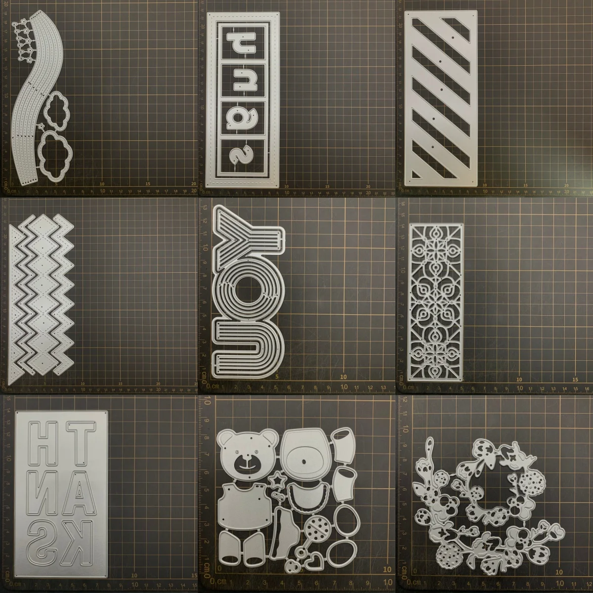 9 видов металлических вырубных форм для букв, цветов и медведей, трафареты для скрапбукинга, декоративного тиснения и рукоделия
9 видов металлических вырубных форм для букв, цветов и медведей, трафареты для скрапбукинга, декоративного тиснения и рукоделия