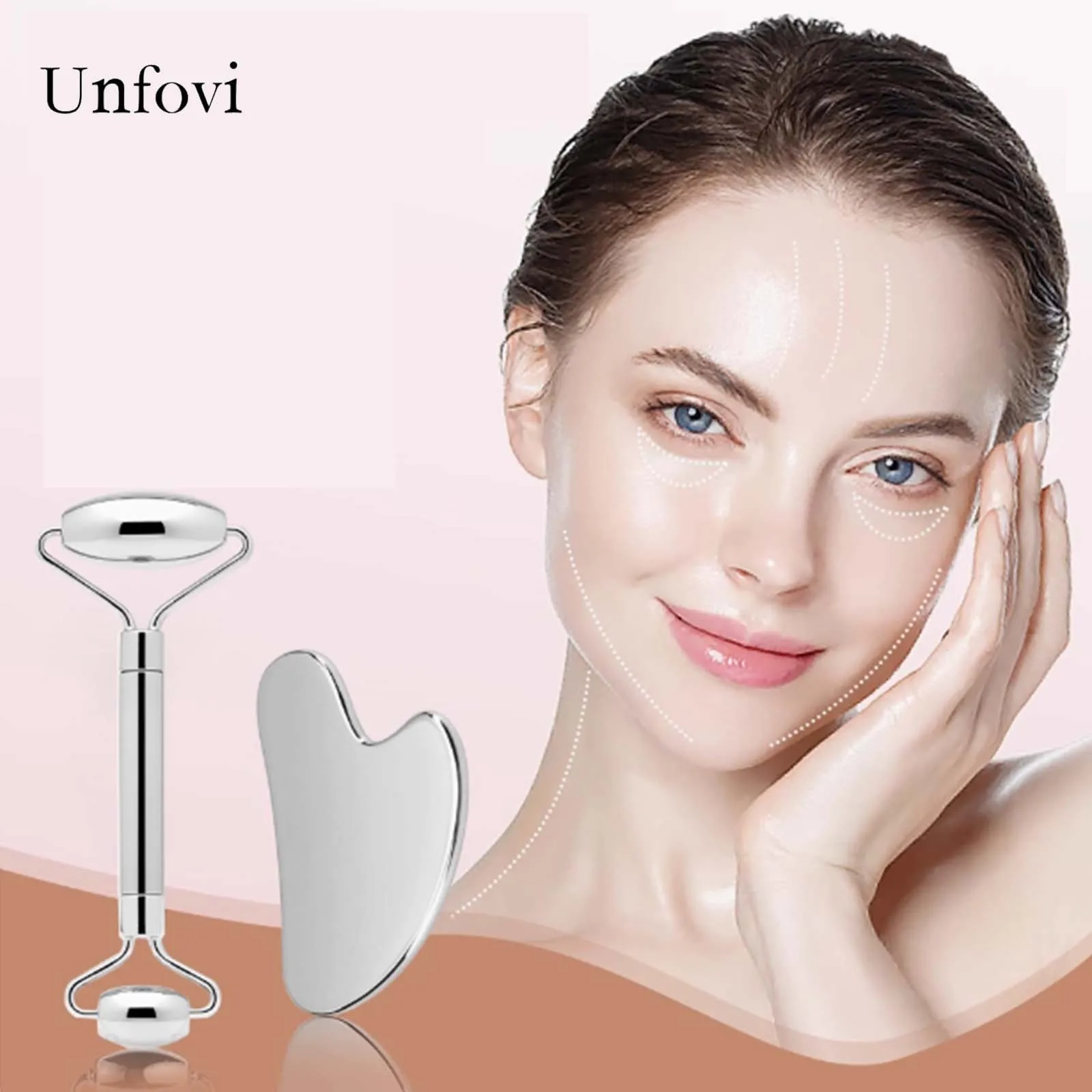 Stainless Steel Gua Sha and Face Roller Set for Facial Massage, Lymphatic Drainage, Face Sculpting Includes Pouch (Body & Eyes)
Stainless Steel Gua Sha and Face Roller Set for Facial Massage, Lymphatic Drainage, Face Sculpting Includes Pouch (Body & Eyes)