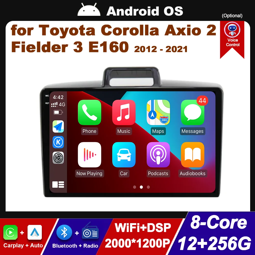 DSP Stereo Android OS GPS Car Audio Multimedia Player for Toyota Corolla Axio 2 Fielder 3 E160 2012 - 2021 IPS Screen BT WiFi+4G
DSP Stereo Android OS GPS Car Audio Multimedia Player for Toyota Corolla Axio 2 Fielder 3 E160 2012 - 2021 IPS Screen BT WiFi+4G
