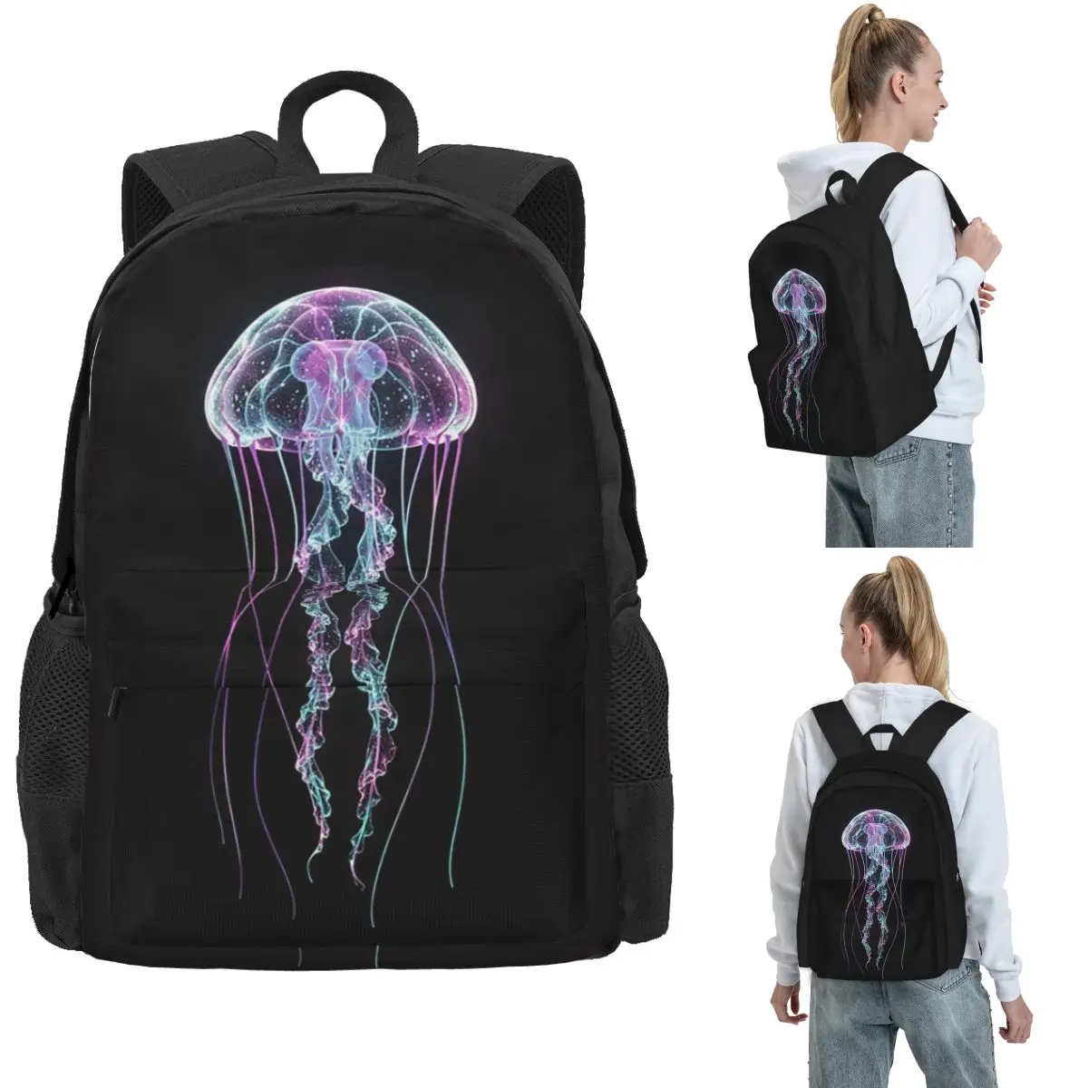 Bioluminescent Neon Jellyfish Backpack Hot Sale Daypack Large Capacity Kids BookBag School Bag Shoulder Bags for Men Women
Bioluminescent Neon Jellyfish Backpack Hot Sale Daypack Large Capacity Kids BookBag School Bag Shoulder Bags for Men Women