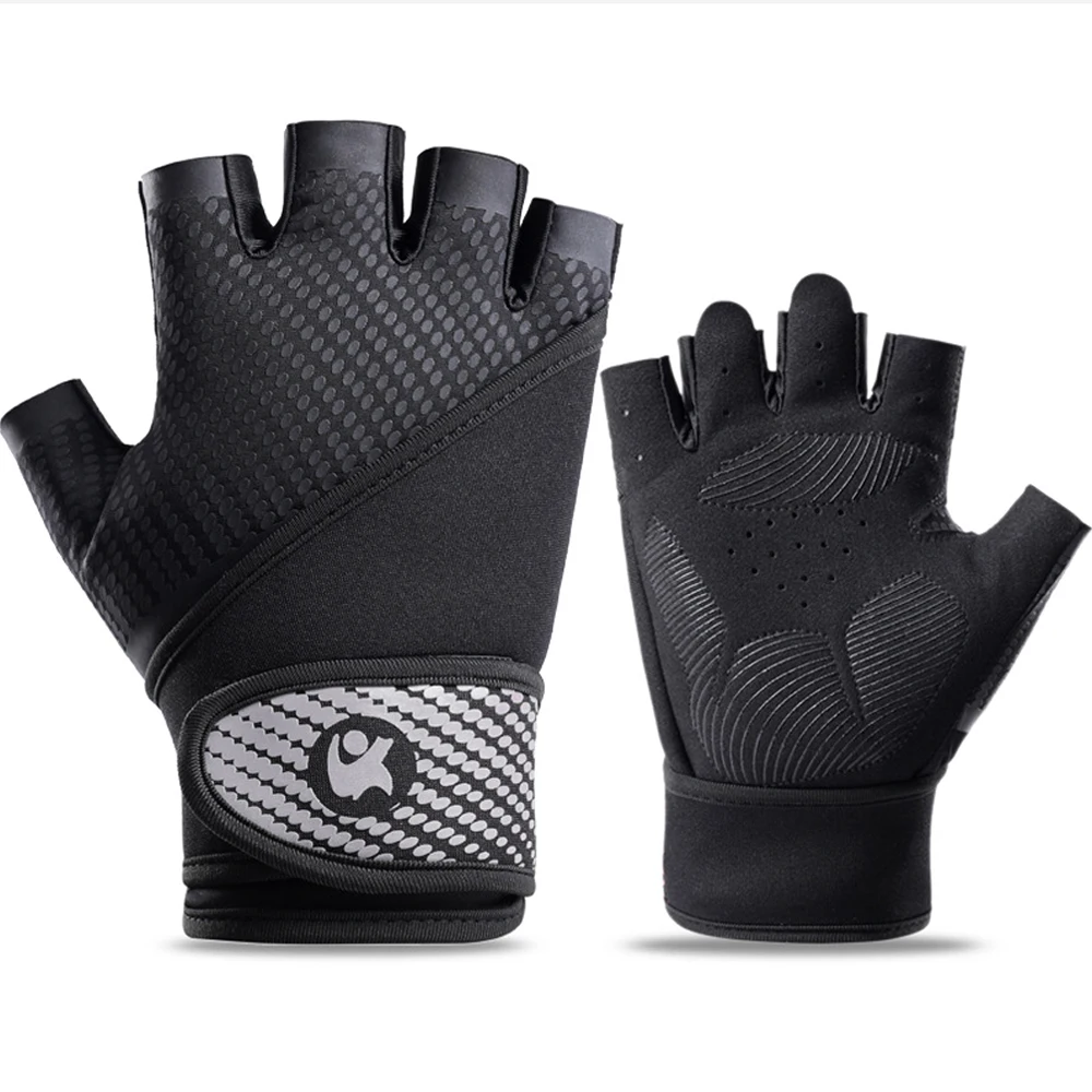 Breathable Fingerless Workout Gloves with Full Palm Protection for Weightlifting Cycling Exercise, Black&Grey Black&Orange, M L
Breathable Fingerless Workout Gloves with Full Palm Protection for Weightlifting Cycling Exercise, Black&Grey Black&Orange, M L