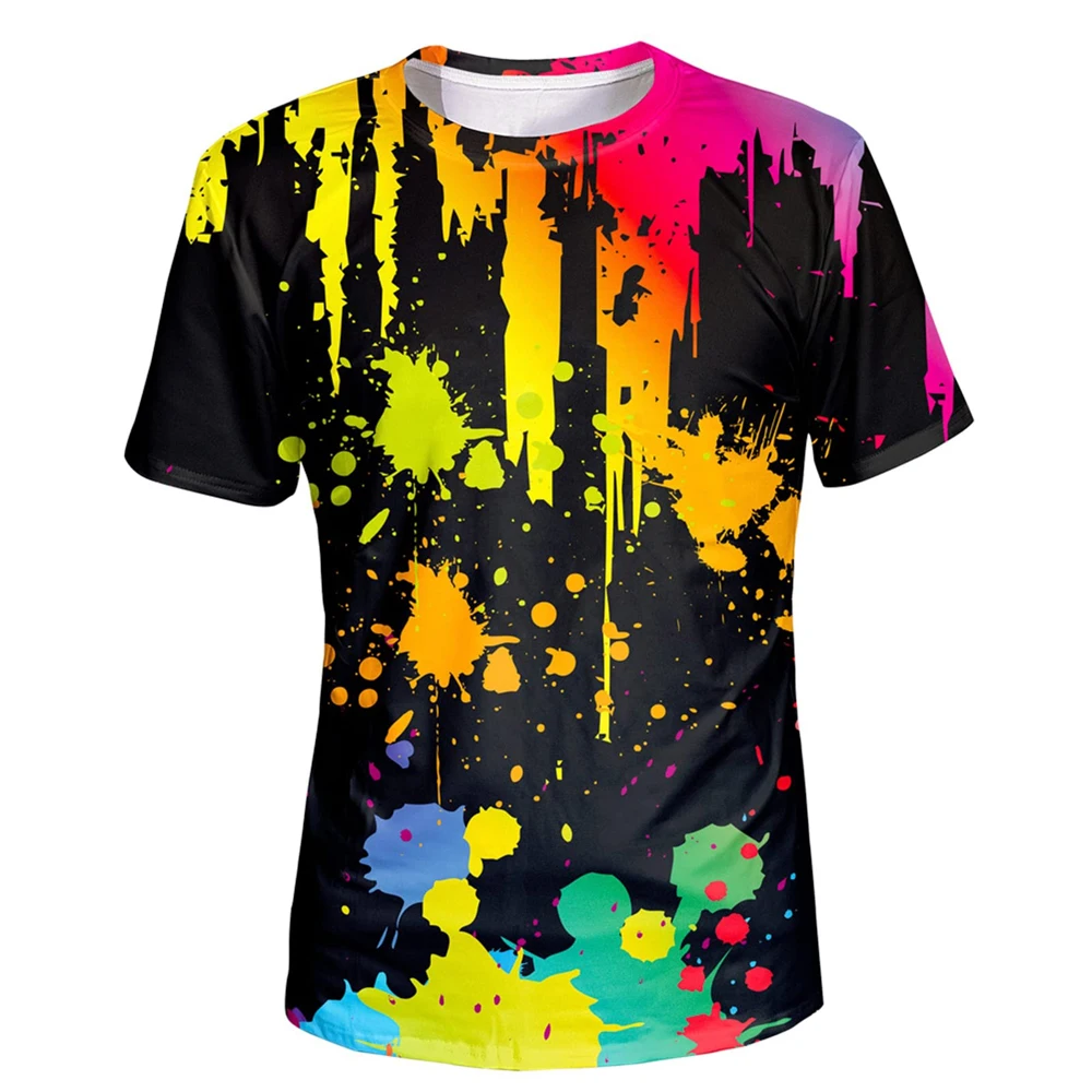 Fine Oil Color Graffiti Printed T-Shirt Men's Street Casual Undershirt Men's Fashion Top Men's Breathable Fitness Short Sleeve
Fine Oil Color Graffiti Printed T-Shirt Men's Street Casual Undershirt Men's Fashion Top Men's Breathable Fitness Short Sleeve