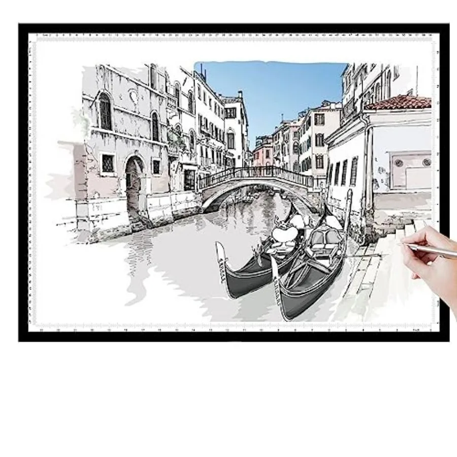 A2 Light Pad - 26"x19", 10000+ LUX Super Bright 10 Levels/Stepless Dimming 3 Colors Art Light Board Extra Large with UL Adapter
A2 Light Pad - 26"x19", 10000+ LUX Super Bright 10 Levels/Stepless Dimming 3 Colors Art Light Board Extra Large with UL Adapter
