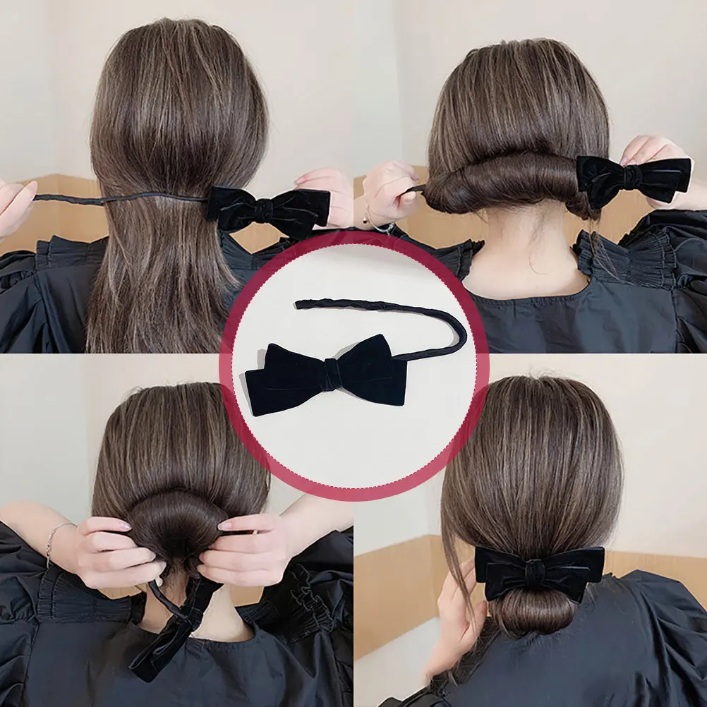 2Pcs Bowknot Hair Bun Maker Shaper for Women Girls Teens Thick Thin Straight Curly Hair Fast Easy Elegant Updo Styling Tool
2Pcs Bowknot Hair Bun Maker Shaper for Women Girls Teens Thick Thin Straight Curly Hair Fast Easy Elegant Updo Styling Tool