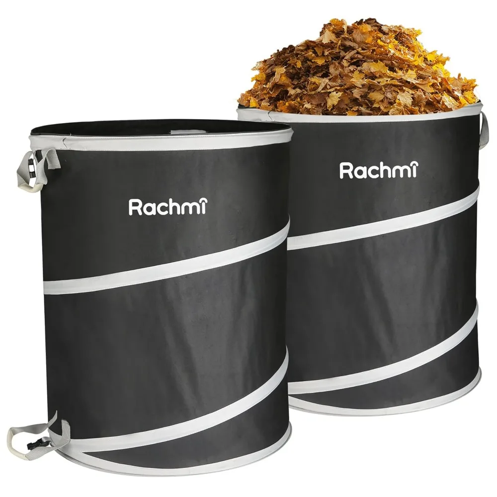 40 Gallon Collapsible Trash Can 2-Pack Reusable Outdoor Pop-Up Yard Waste Leaf Bag Garden Garbage Bin for Camping Black
40 Gallon Collapsible Trash Can 2-Pack Reusable Outdoor Pop-Up Yard Waste Leaf Bag Garden Garbage Bin for Camping Black