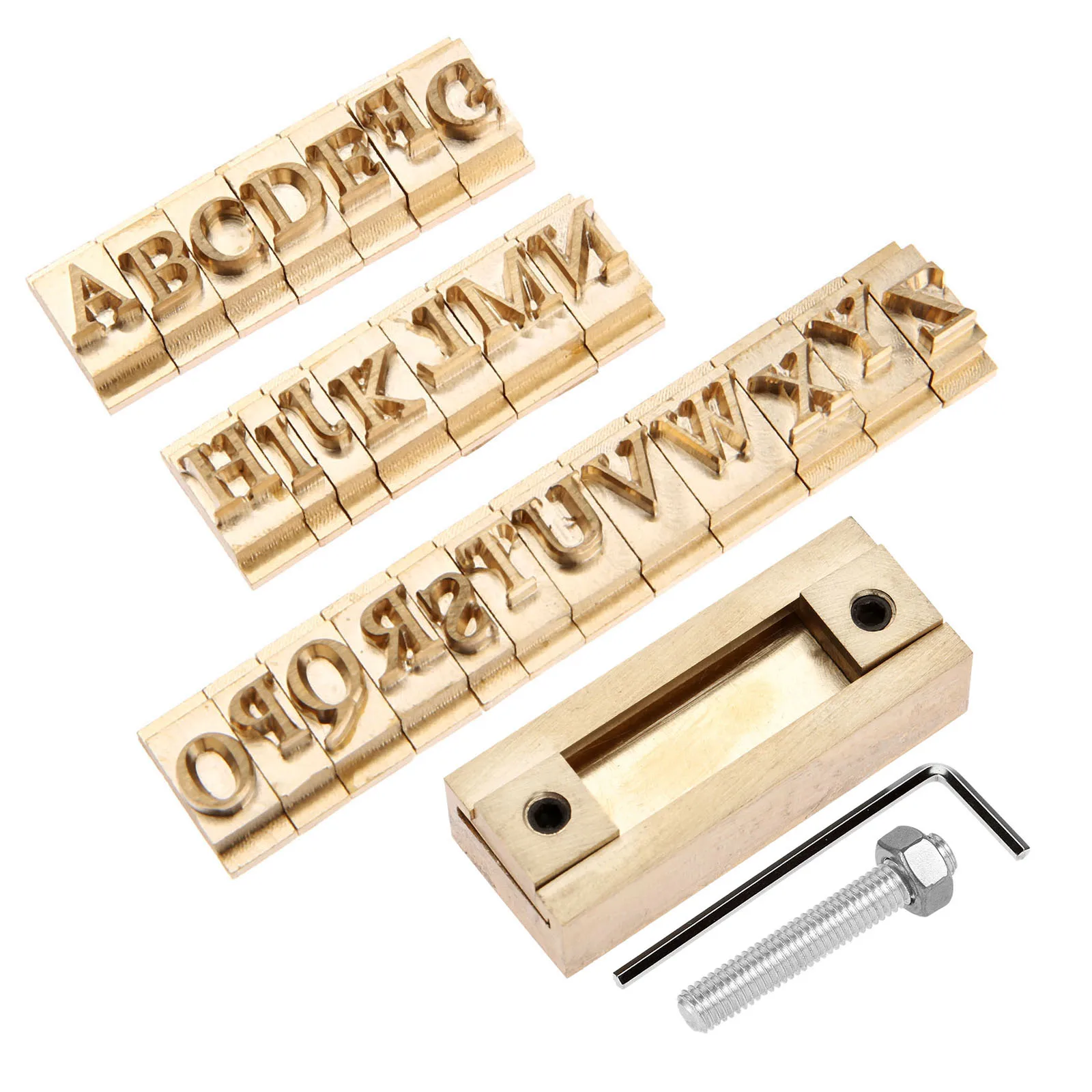 27pcs/kit Capital Letters Molds+T-Slot Fixture Holder Times New Roman Brass Stamp A-Z Craving Tool Iron Press Leather/Wood/Food
27pcs/kit Capital Letters Molds+T-Slot Fixture Holder Times New Roman Brass Stamp A-Z Craving Tool Iron Press Leather/Wood/Food