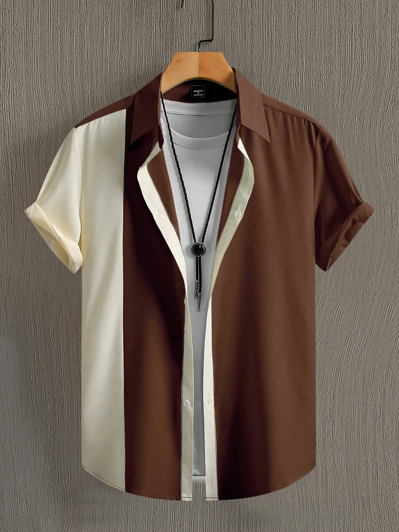 Men's Shirts Summer Clothing Color-Blocked Short-Sleeve Shirts 3D-Printed Shirts Street-Style Loose-Fit Casual Tops
Men's Shirts Summer Clothing Color-Blocked Short-Sleeve Shirts 3D-Printed Shirts Street-Style Loose-Fit Casual Tops