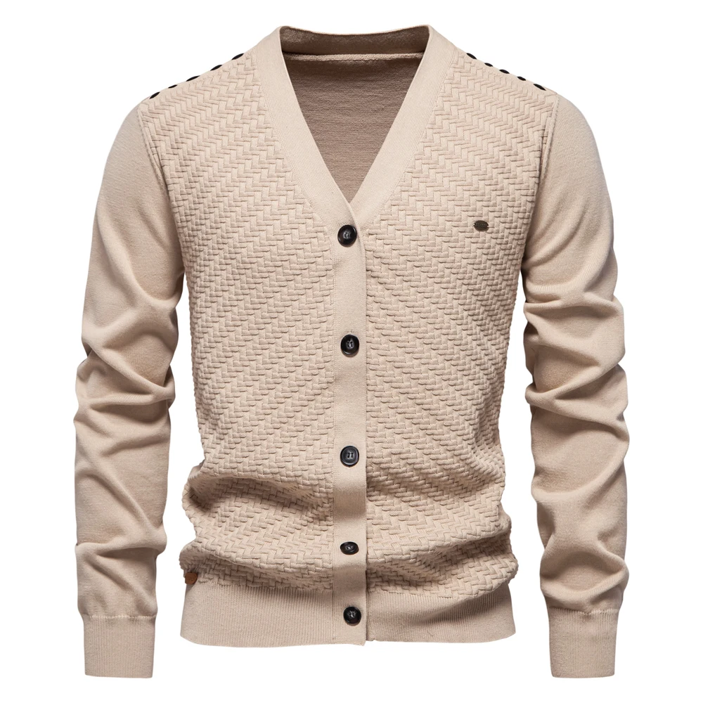2026 Men's V-Neck Button-Up Cotton Cardigan Sweater Casual Knitwear Social Knitted Cardigans for Men
2026 Men's V-Neck Button-Up Cotton Cardigan Sweater Casual Knitwear Social Knitted Cardigans for Men
