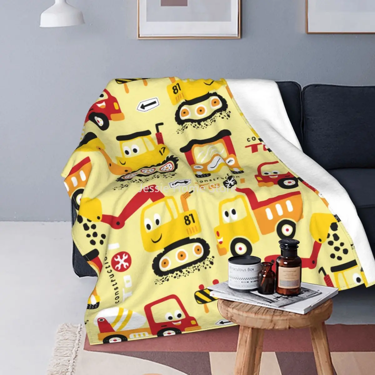Cartoon Truck Excavator Blankets Fleece Print Backhoe Cranes Equipment Portable Lightweight Throw Blankets Bed Car Bedspreads
Cartoon Truck Excavator Blankets Fleece Print Backhoe Cranes Equipment Portable Lightweight Throw Blankets Bed Car Bedspreads