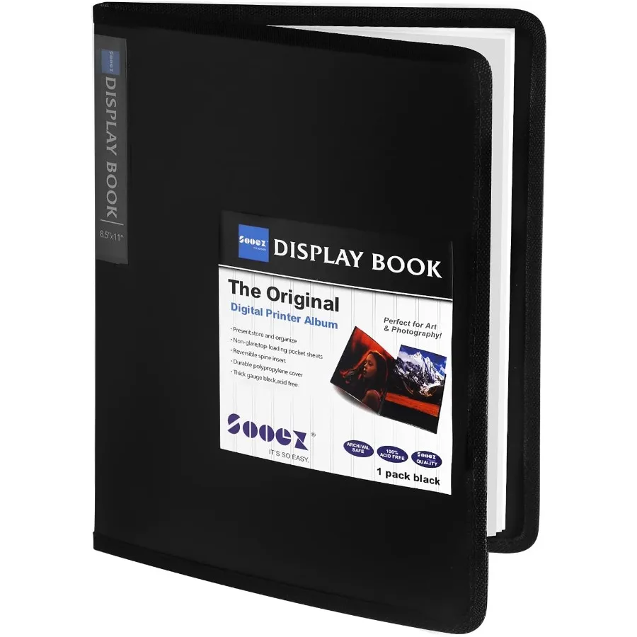 Папка-переплет на 30 карманов с пластиковыми рукавами, 8,5x11, черная сверхпрочная художественная папка-портфель с прозрачными защитными листами, дисплей, 60 страниц
Папка-переплет на 30 карманов с пластиковыми рукавами, 8,5x11, черная сверхпрочная художественная папка-портфель с прозрачными защитными листами, дисплей, 60 страниц