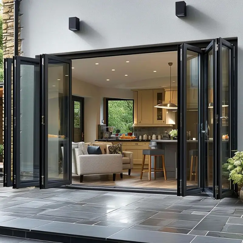 Modern Soundproof Panoramic Folding Door Narrow Frame Design Manual Operation Bifold Door High Quality Saves Space Fold Up Door
Modern Soundproof Panoramic Folding Door Narrow Frame Design Manual Operation Bifold Door High Quality Saves Space Fold Up Door
