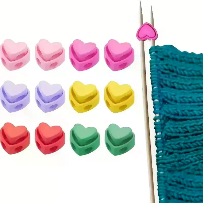 10/20pcs Colorful Heart-Shaped Needle Stoppers Double Hole, Spring Toggle For Knitting Crochet DIY Craft Stoppers Needle Holder
10/20pcs Colorful Heart-Shaped Needle Stoppers Double Hole, Spring Toggle For Knitting Crochet DIY Craft Stoppers Needle Holder
