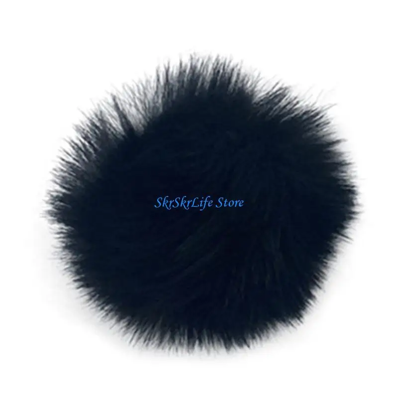 E65E Lavalier Microphone Furry Windscreen Muff Microphone Wind Cover Fuzzy Microphone Cover for RODE 2GO Wireless Microphone