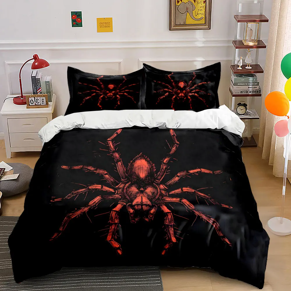 Red Spider Textured Artwork Pattern Duvet Cover Set Digital Print Colorful Polyester Bedding with Zipper Closur for kids gifts
Red Spider Textured Artwork Pattern Duvet Cover Set Digital Print Colorful Polyester Bedding with Zipper Closur for kids gifts