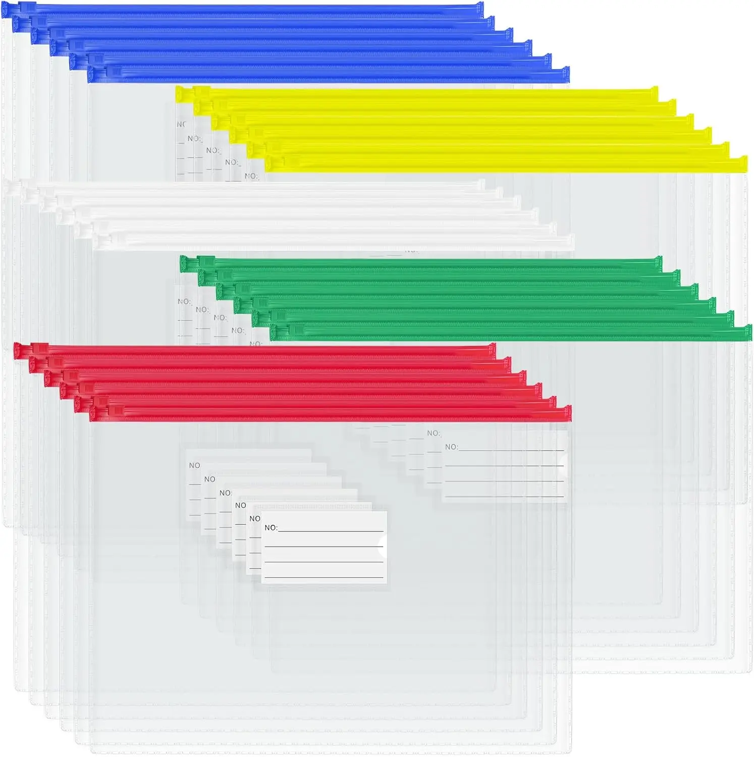 24pcs Plastic Envelopes Poly Zip Envelopes Files Zipper Folders, A4 Size, Letter Size, for School Office Travel Storage Supplies
24pcs Plastic Envelopes Poly Zip Envelopes Files Zipper Folders, A4 Size, Letter Size, for School Office Travel Storage Supplies