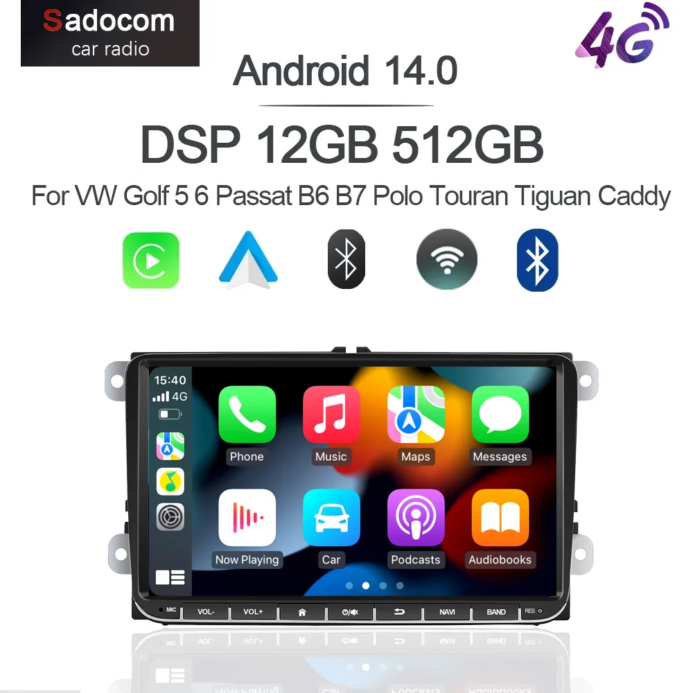 Carplay14.0 8G+128G IPS Car Player multimedia GPS WIFI autoradio stereo radio For Volkswagen VW Passat Golf Jetta Polo Skoda
Carplay14.0 8G+128G IPS Car Player multimedia GPS WIFI autoradio stereo radio For Volkswagen VW Passat Golf Jetta Polo Skoda