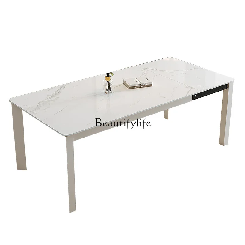 Modern simple telescopic folding combination household small apartment rectangular dining table
Modern simple telescopic folding combination household small apartment rectangular dining table