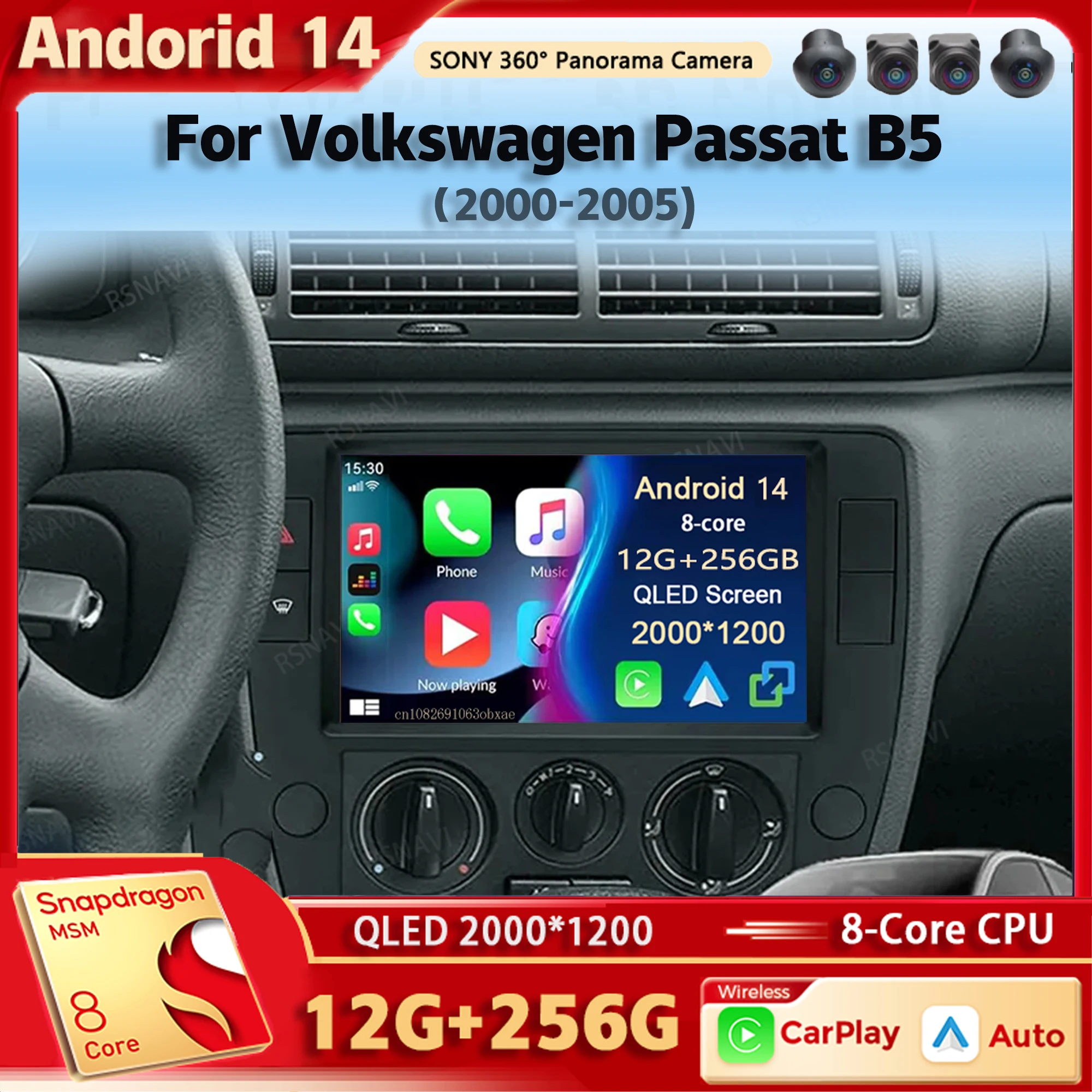 Android 14 Car Radio Multimedia Player For Volkswagen Passat B5 2000 - 2005 Auto Carplay Car Stereo Dsp wifi+4G Ai voice 2 Din
Android 14 Car Radio Multimedia Player For Volkswagen Passat B5 2000 - 2005 Auto Carplay Car Stereo Dsp wifi+4G Ai voice 2 Din