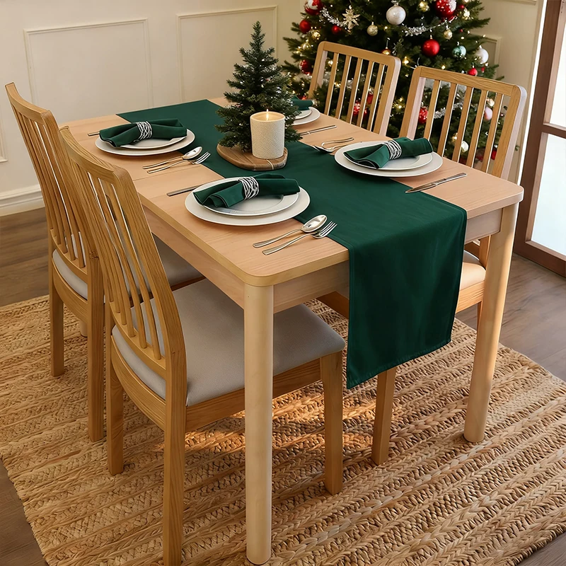 Christmas Solid Color Polyester Wrinkle Resistant Table Flag used for Party Restaurant Kitchen Table Decoration
Christmas Solid Color Polyester Wrinkle Resistant Table Flag used for Party Restaurant Kitchen Table Decoration