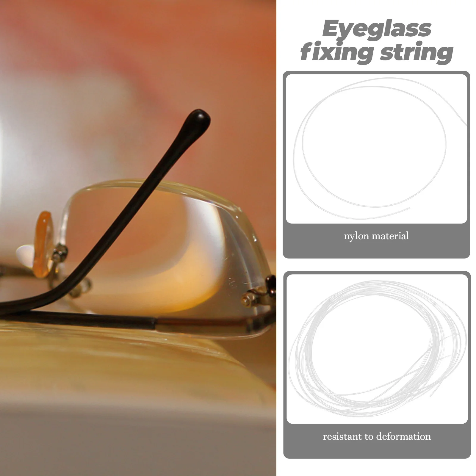 Half Frame Glasses Accessories Repairing Threads Durable Eyeglass Fixing Strings For Sunglasses Maintenance Tools
Half Frame Glasses Accessories Repairing Threads Durable Eyeglass Fixing Strings For Sunglasses Maintenance Tools