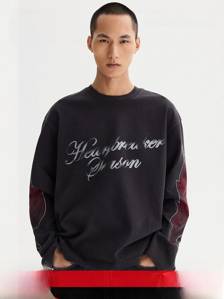 H&M Men's Women's T-Shirt Summer 2026 Loose Fit Long Sleeve round Neck Printed Casual Style Cotton Top for Couples
H&M Men's Women's T-Shirt Summer 2026 Loose Fit Long Sleeve round Neck Printed Casual Style Cotton Top for Couples