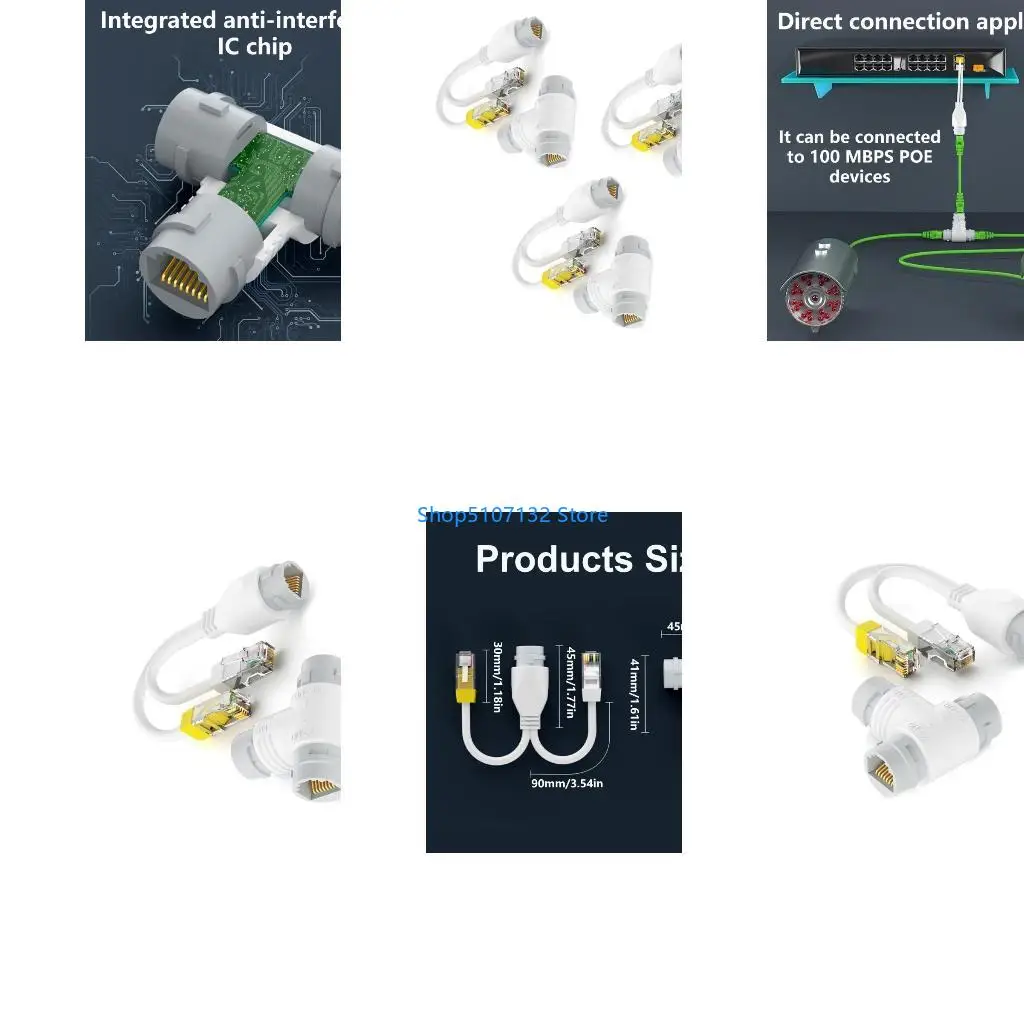 87HD POE Splitter RJ45 Connectors,Power Over Ethernet for Two Devices Using Single Networking Line 1In 2Out Efficient Cabling
87HD POE Splitter RJ45 Connectors,Power Over Ethernet for Two Devices Using Single Networking Line 1In 2Out Efficient Cabling