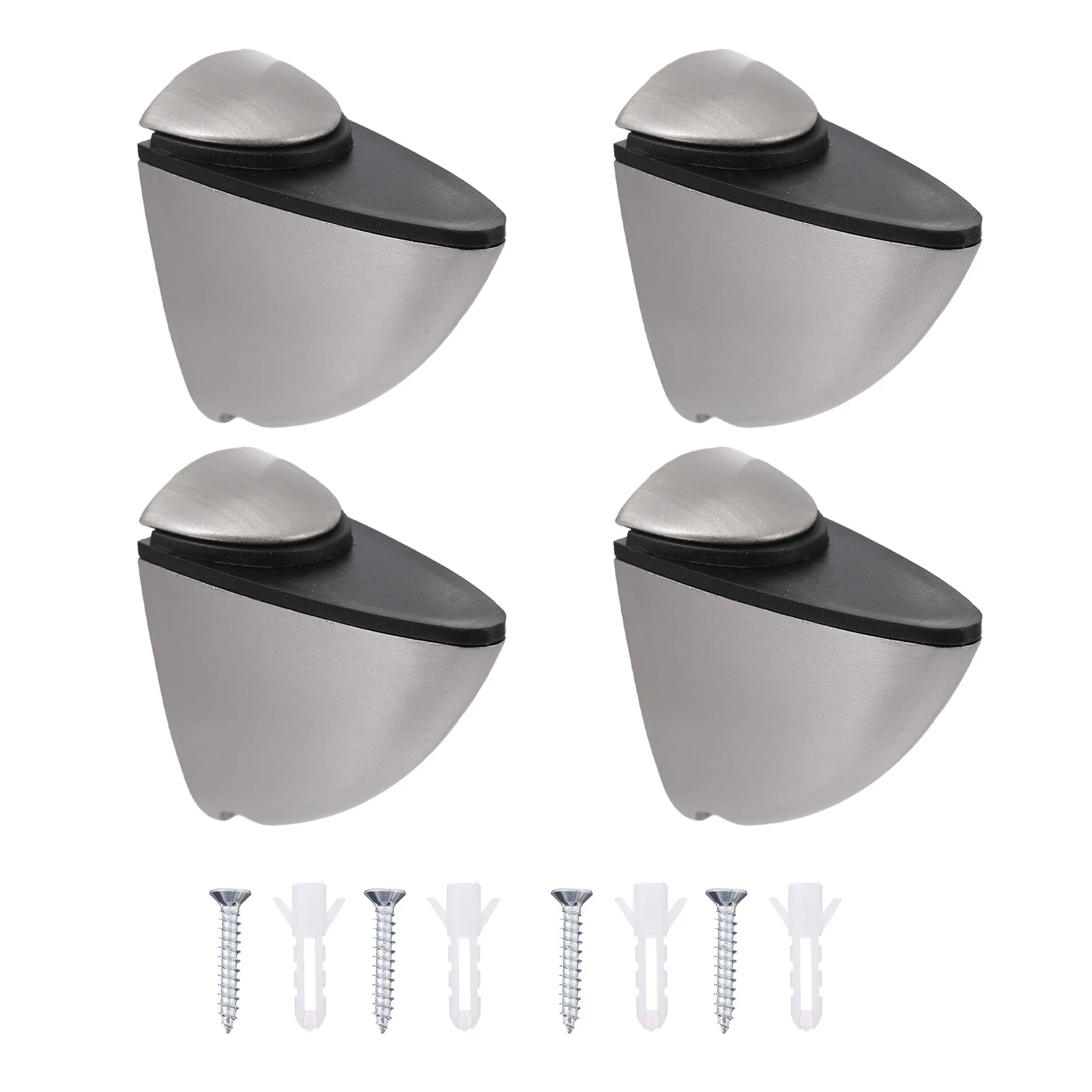 4pcs Stainless Steel Fixed Bracket Glass Shelf Support Brushed Surface Rust-Proof Furniture Corner Bracket For Storage Rack
4pcs Stainless Steel Fixed Bracket Glass Shelf Support Brushed Surface Rust-Proof Furniture Corner Bracket For Storage Rack