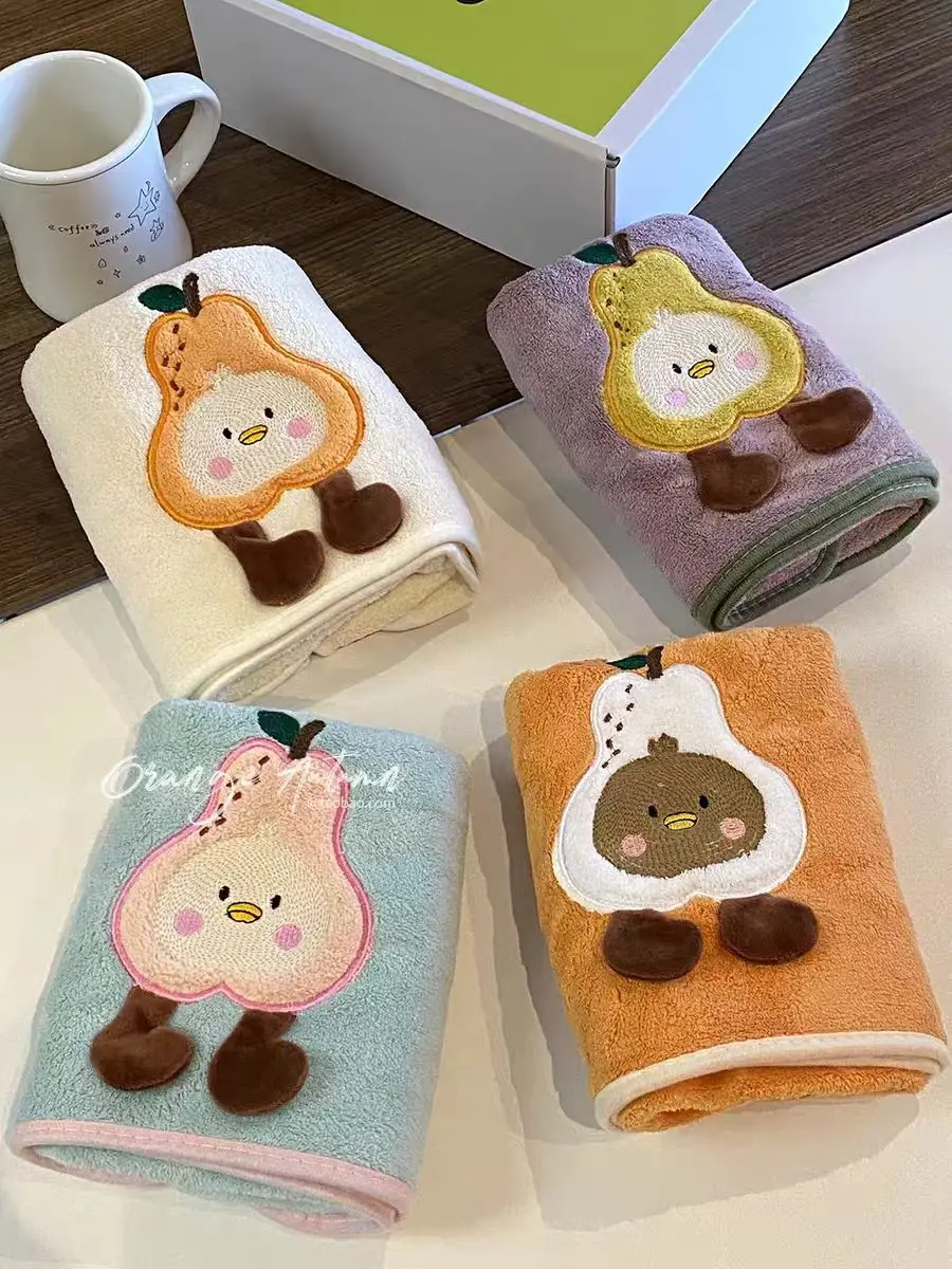 2025 New Style Fresh and Light Pear Fruit Coral Fleece Thick Absorbent Quick-Drying Towel Facial Towel Soft for Hair Drying
2025 New Style Fresh and Light Pear Fruit Coral Fleece Thick Absorbent Quick-Drying Towel Facial Towel Soft for Hair Drying