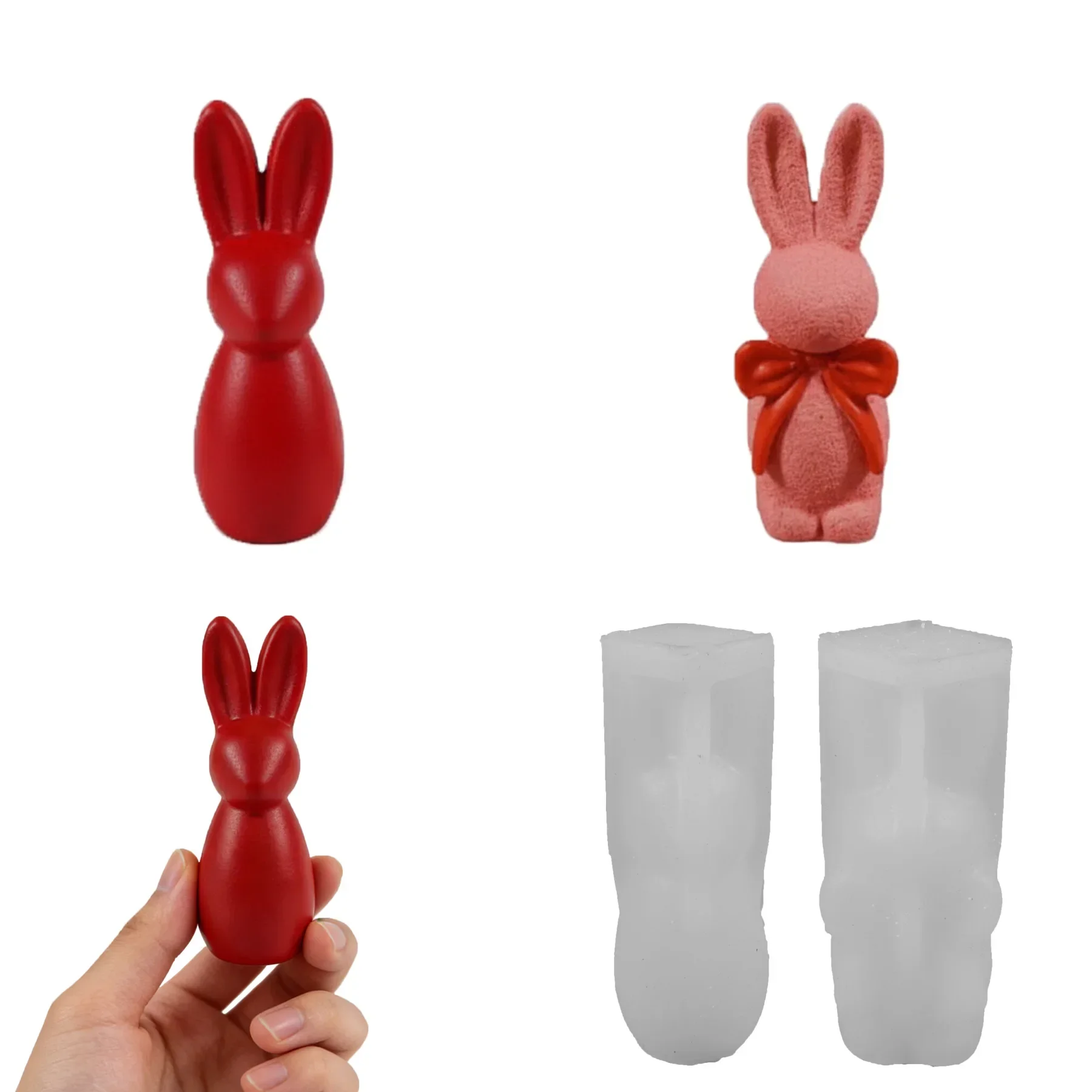 1 шт. 3D-форма из силиконовой смолы для свечей в виде простого кролика - Пасхальная форма для декора с бантом и текстурой кролика, милые украшения для рукоделия
1 шт. 3D-форма из силиконовой смолы для свечей в виде простого кролика - Пасхальная форма для декора с бантом и текстурой кролика, милые украшения для рукоделия