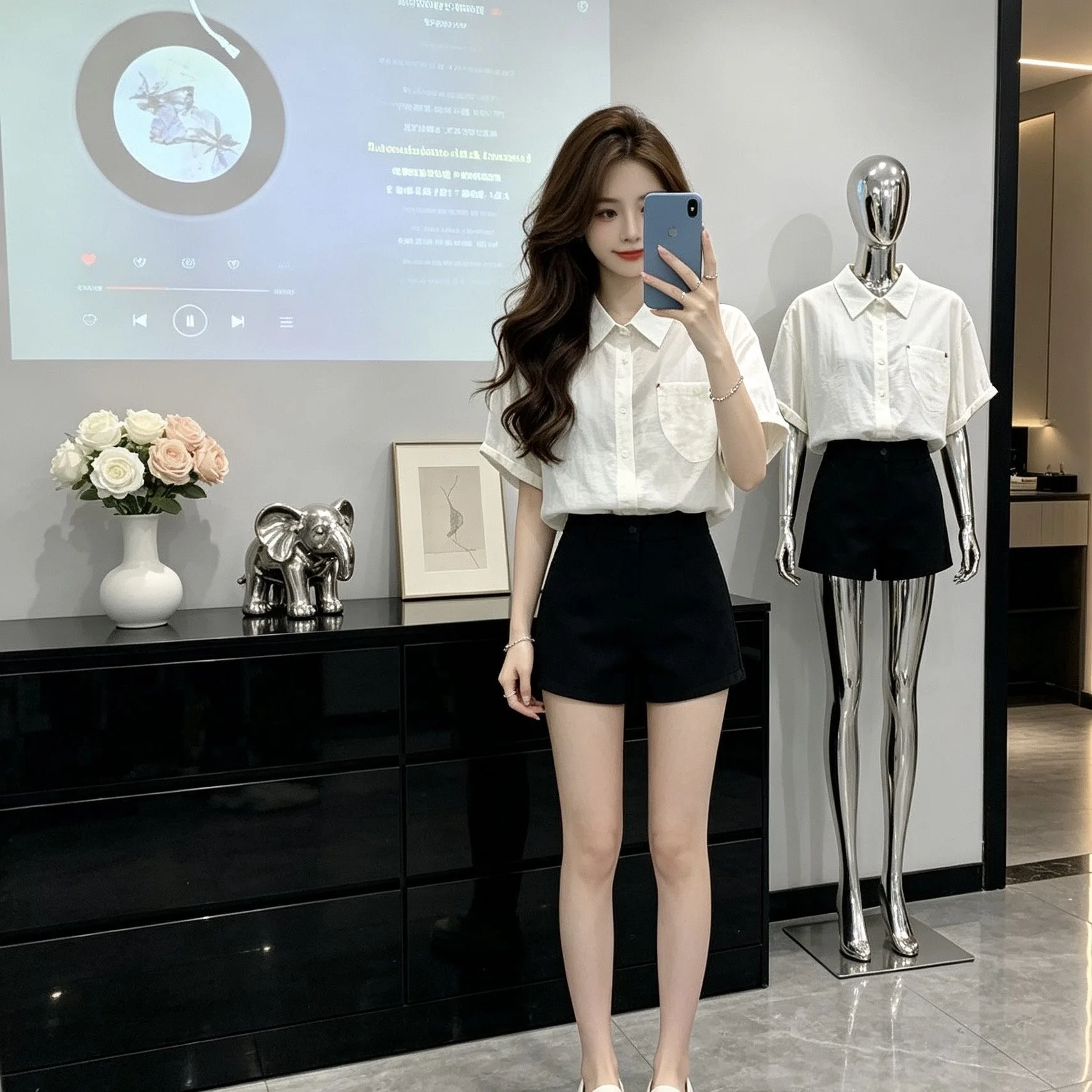Summer Casual Shirt Short Sleeve Loose Design Thin High-End Women's Neck Pullover Breathable Moisture Wicking Polyester
Summer Casual Shirt Short Sleeve Loose Design Thin High-End Women's Neck Pullover Breathable Moisture Wicking Polyester