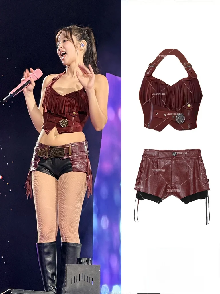 Jennie Tassel Halter Top Sexy Spicy Stage Performance Outfit Women's Traditional Costume Ethnic Wear Spring 2026
Jennie Tassel Halter Top Sexy Spicy Stage Performance Outfit Women's Traditional Costume Ethnic Wear Spring 2026