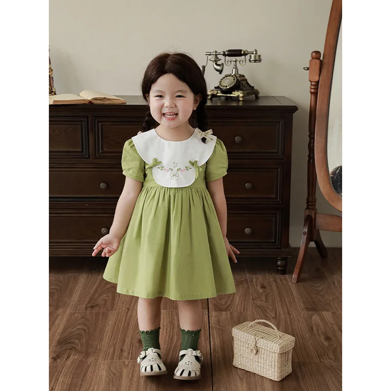 Girls' Flower Vine Dress Thin 2023 Summer New Korean Children's Casual Long Dress
Girls' Flower Vine Dress Thin 2023 Summer New Korean Children's Casual Long Dress