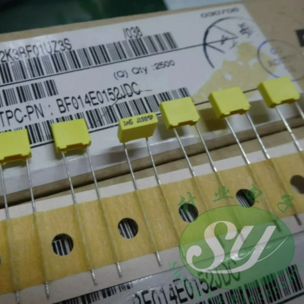 20pcs/lot 0.0015uf/100V 1.5nf 1500pf 1N5 152 Brand New 5mm Film Capacitor BF014E0152JDC
20pcs/lot 0.0015uf/100V 1.5nf 1500pf 1N5 152 Brand New 5mm Film Capacitor BF014E0152JDC