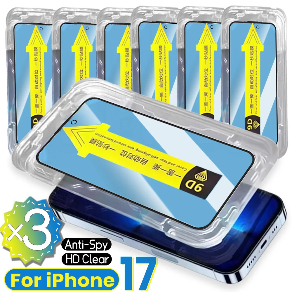 1-3Pcs Tempered Glass HD Clear&Anti-spy Film Easy To Install for IPhone 17 Pro Max 17 Air Screen Protector Quick Fit Paste Box
1-3Pcs Tempered Glass HD Clear&Anti-spy Film Easy To Install for IPhone 17 Pro Max 17 Air Screen Protector Quick Fit Paste Box