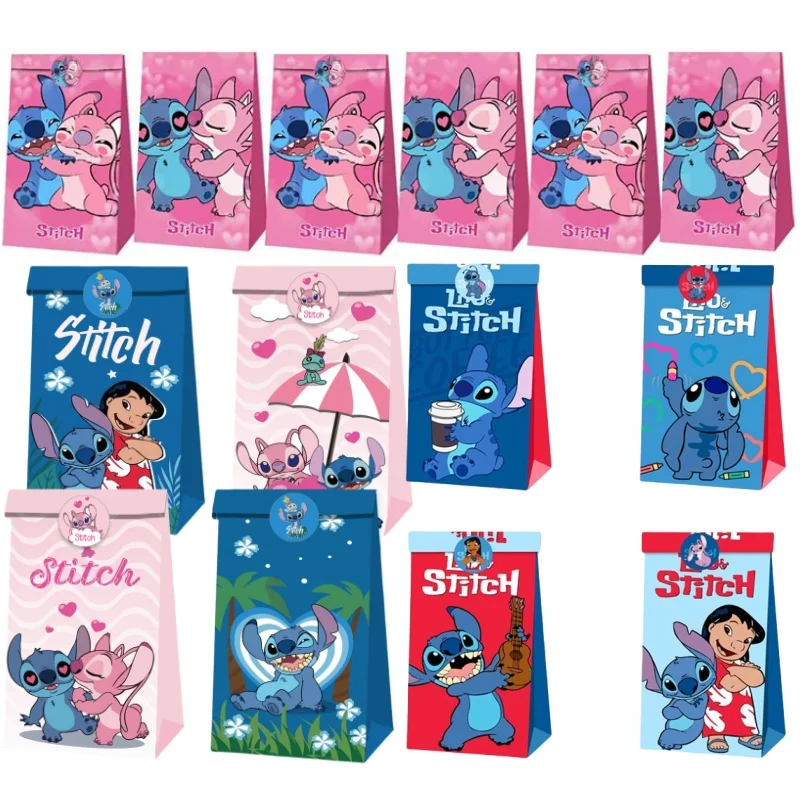 12/24 шт., подарочные бумажные пакеты Disney Lilo & Stitch Favor с наклейками, пакеты для упаковки конфет на день рождения для детского душа, вечерние принадлежности
12/24 шт., подарочные бумажные пакеты Disney Lilo & Stitch Favor с наклейками, пакеты для упаковки конфет на день рождения для детского душа, вечерние принадлежности