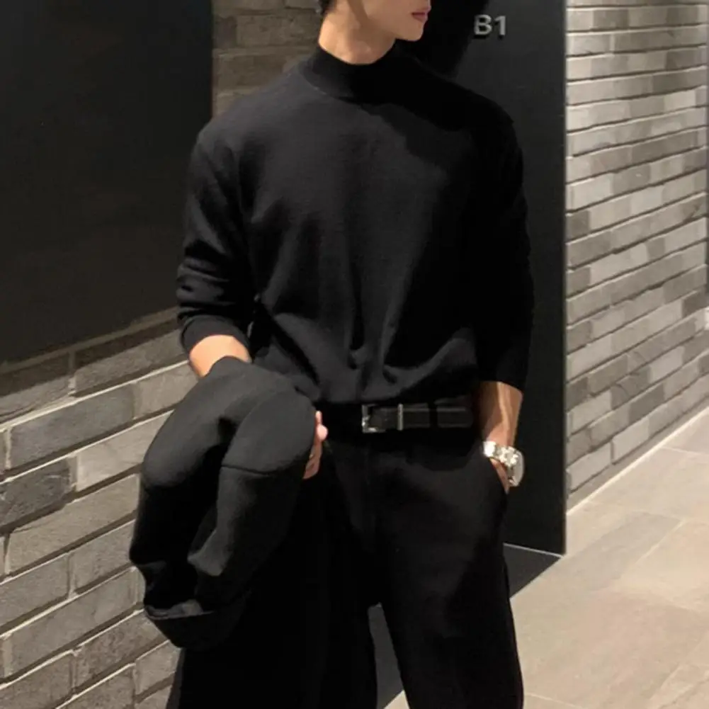 Мужская нижняя футболка с воротником до половины, немецкий бархатный однотонный эластичный пуловер средней длины, многослойный топ на зиму и осень
Мужская нижняя футболка с воротником до половины, немецкий бархатный однотонный эластичный пуловер средней длины, многослойный топ на зиму и осень