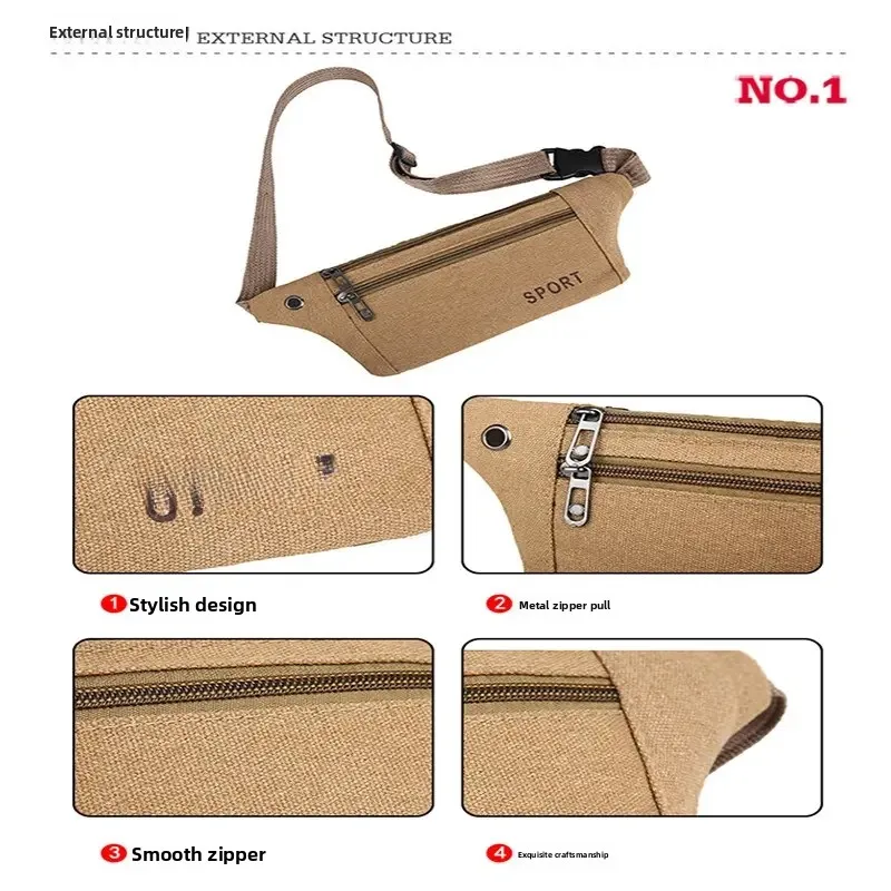 2024 New Ox Cloth Waist Bag Men's Casual Sports Running Work Belt Bag Canvas Material Zipper Inner ket for Outdoor Act...
2024 New Ox Cloth Waist Bag Men's Casual Sports Running Work Belt Bag Canvas Material Zipper Inner ket for Outdoor Act...