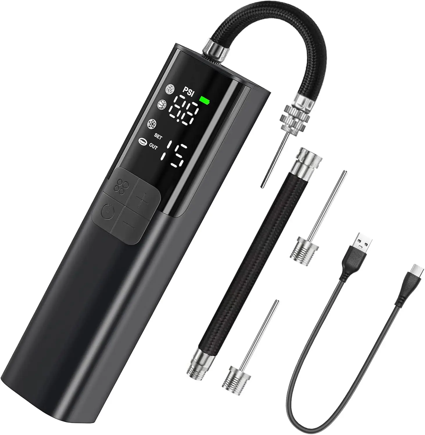 Электрический шариковый насос с надуванием и дефляцией, точный манометр, 4 режима для баскетбола, футбола, волейбола (макс. 15 фунтов на квадратный дюйм)
Электрический шариковый насос с надуванием и дефляцией, точный манометр, 4 режима для баскетбола, футбола, волейбола (макс. 15 фунтов на квадратный дюйм)