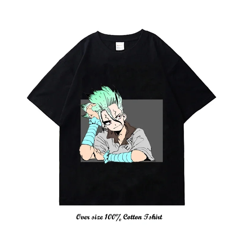 Hot blood animation Stone Era pattern printed summer T-shirt Heavy shoulder casual 100% cotton round neck short-sleeved T-shirt
Hot blood animation Stone Era pattern printed summer T-shirt Heavy shoulder casual 100% cotton round neck short-sleeved T-shirt